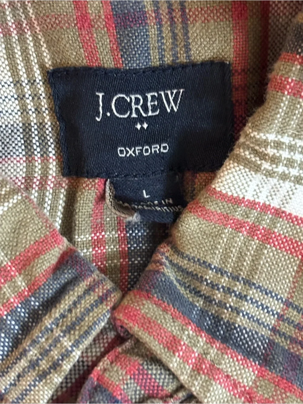 J. Crew Men's Oxford Shirt Large